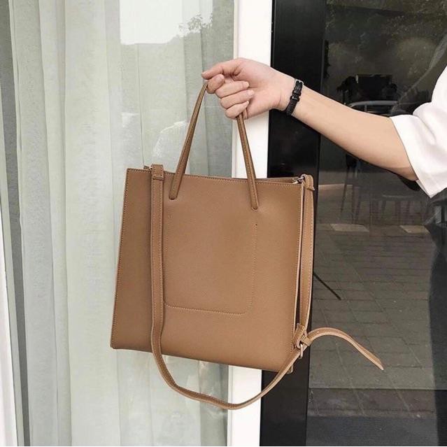 GIÁ SỐC  Túi Da A4 Basic Unisex
