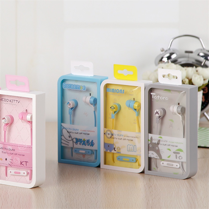 Tai Nghe Nhét Tai Mềm Hoạt Hình Phát Nhạc Sáng Tạo Cho Nữ