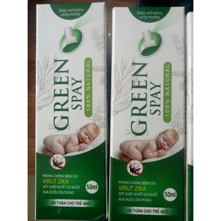Xịt muỗi thảo dược Green spay
