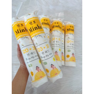 Bông tẩy trang minho cotton pads 150 miếng