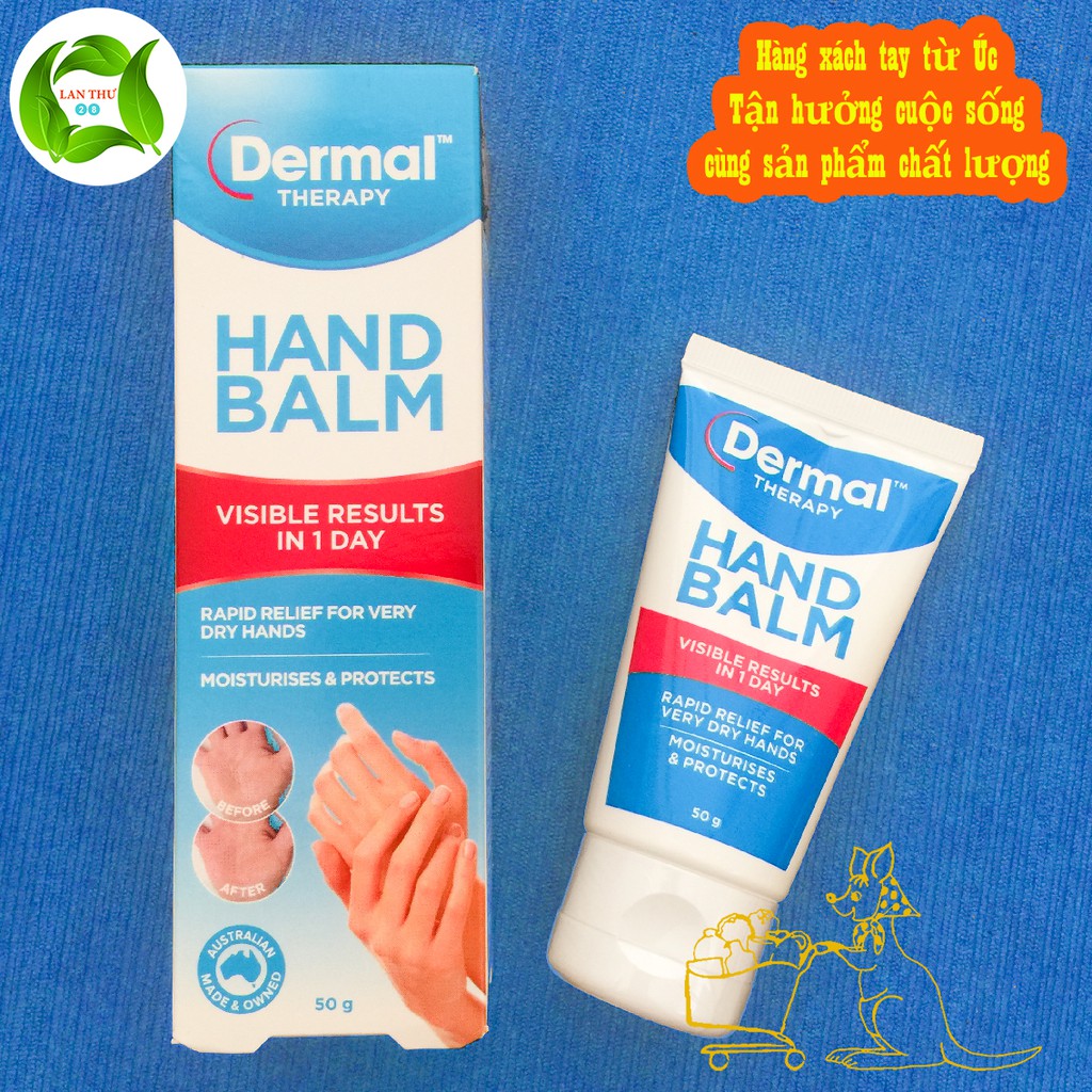 Kem dưỡng da tay khô, nứt dermal therapy hand balm 50g - ảnh sản phẩm 1