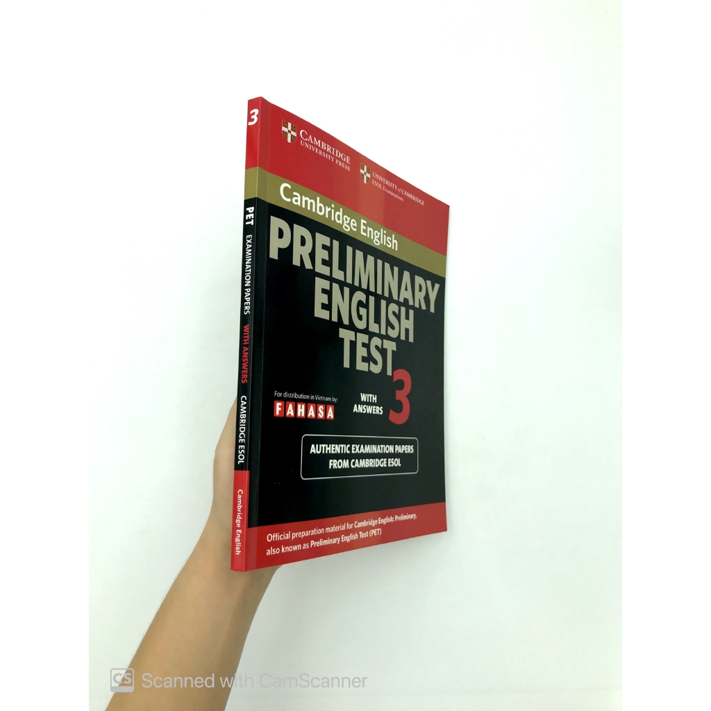 Sách - Cambridge Preliminary English Test 3 Student's Book with Answers FAHASA Reprint Edition