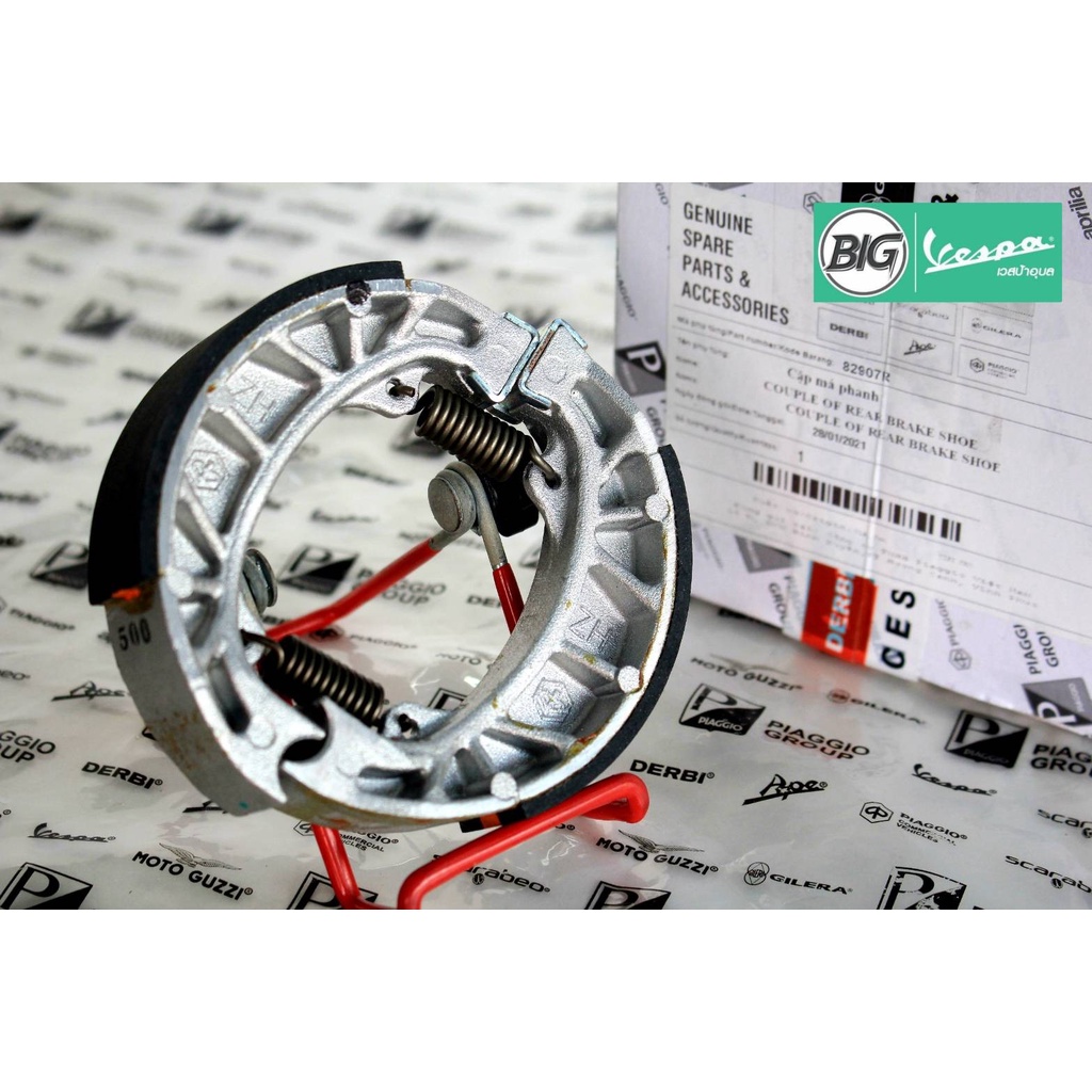 Má Phanh Sau Cho Xe Máy Vespa Mẫu S LX LXV LT Primavera125 3vie IGET (2013-2019) * * Chính Hãng 1 * 