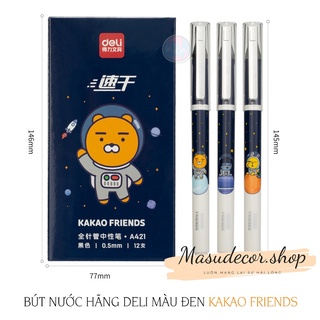 Deli Bút nước  khô nhanh hoạt hình 0,5mm bút màu đen KAKAO FRIENDS