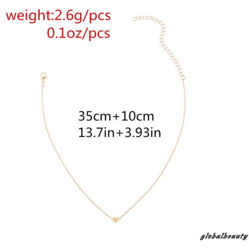 Dây Chuyền Đồng Mặt Trái Tim Lãng Mạn Cho Nữ