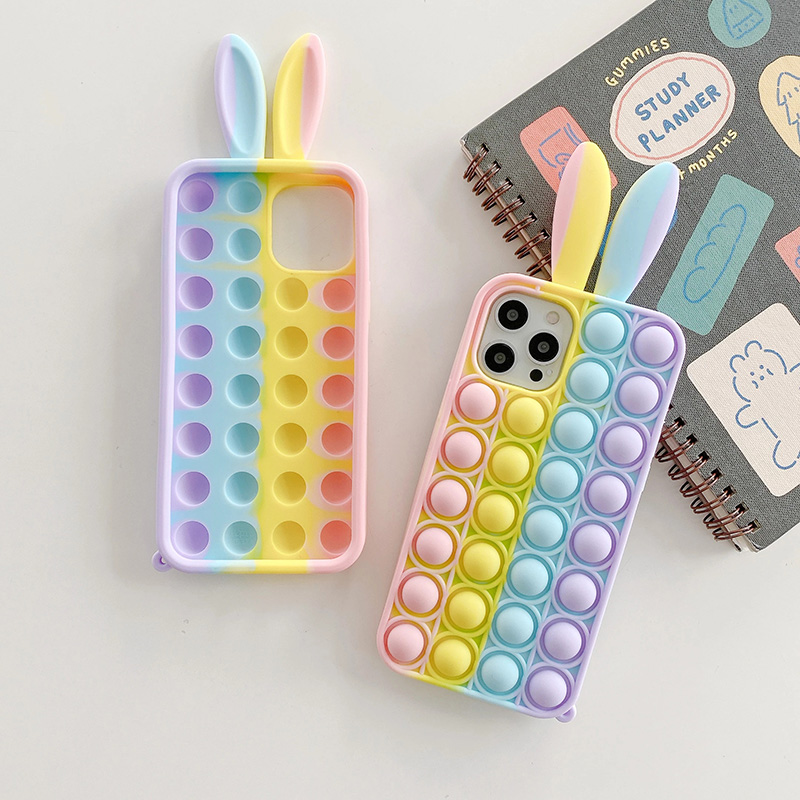 Ốp Điện Thoại Silicon Mềm Hình Pop It Bubble Cho compatible for iPhone 12 Mini 11 Pro X Xr Xs Max 8 7 6 6s Plus
