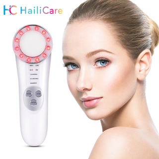 Máy Mát Xa Nâng Cơ Mặt 5 Trong 1 RF EMS LED Photon Giúp Trẻ Hóa Làn Da