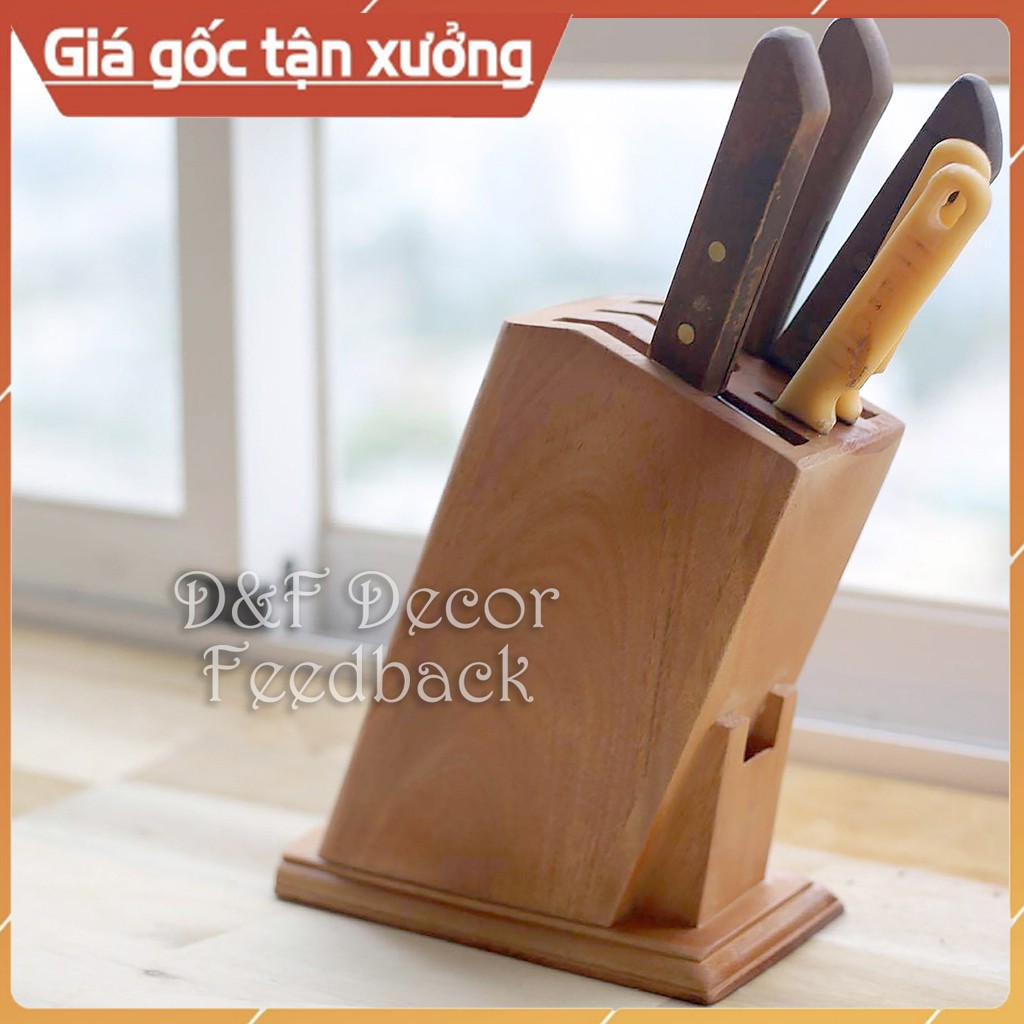 Hộp Gỗ Xà Cừ dùng để Cắm Dao, Kéo