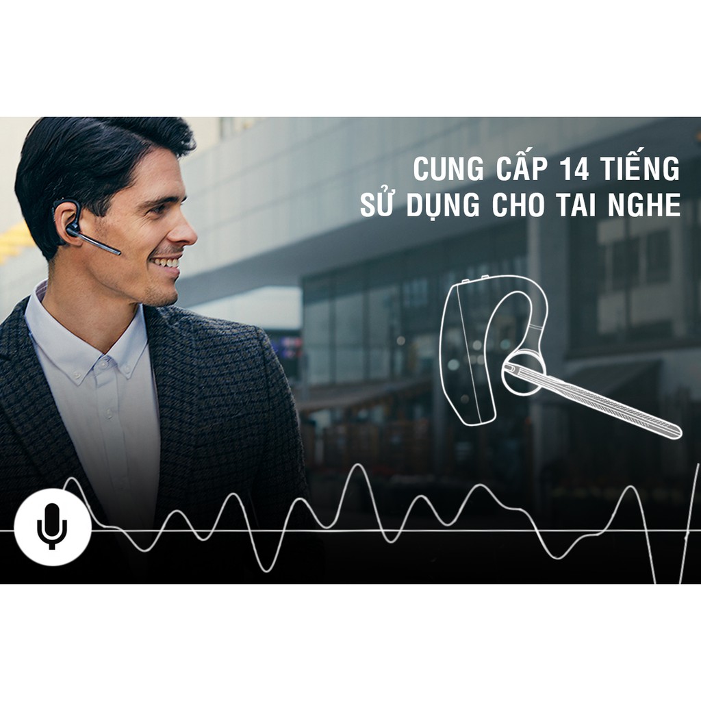 [Mã ELHACE giảm 4% đơn 300K] Hộp sạc dự phòng cho tai nghe Plantronics Voyager 5200 (Đen) - Nhất Tín Computer