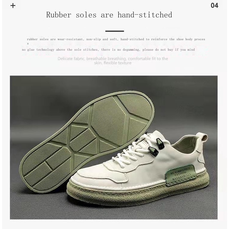 Giày Thể Thao Da Thật Mềm Thoáng Khí Thời Trang Mùa Xuân Năng Động Dành Cho Nam 2022