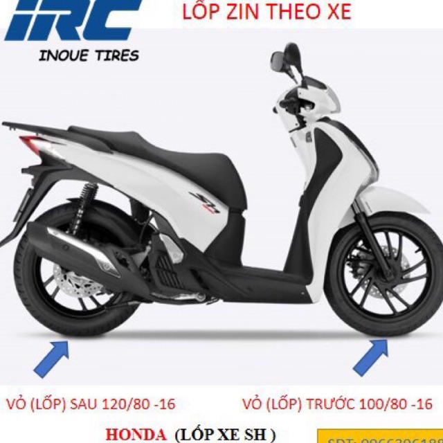 Lốp Honda sh chính hãng&lt; miễn ship &gt; - vỏ sh Việt - lốp 120/80-16 - vỏ 100/80-16