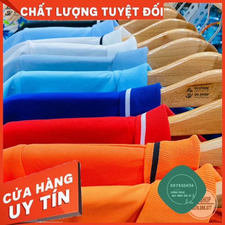 Áo phông có cổ nam nữ - Màu đen - Thun mè mát mẻ, tay ngắn, đủ size | SGSTORE1 Áo thun giá sỉ