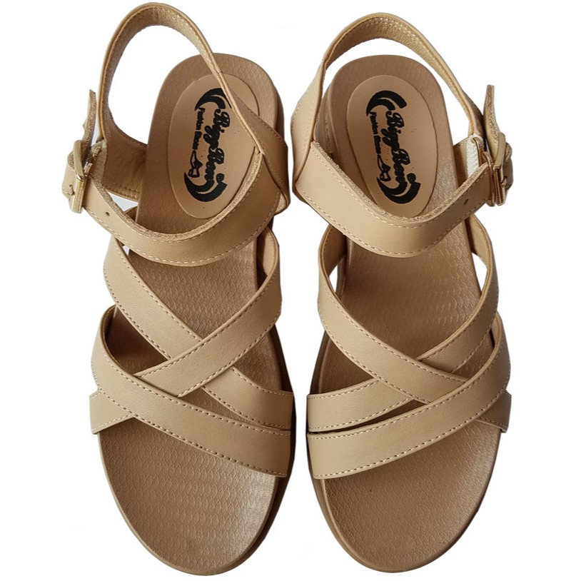 Giày Sandal Nữ Da Bò BIGBEN GCG66