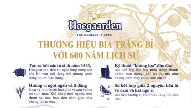 GIAO HOẢ TỐC HN BIA HOEGAARDEN WHITE 24 Lon/Chai x 330ml | Bia lúa mỳ Bỉ bán chạy nhất Thế Giới