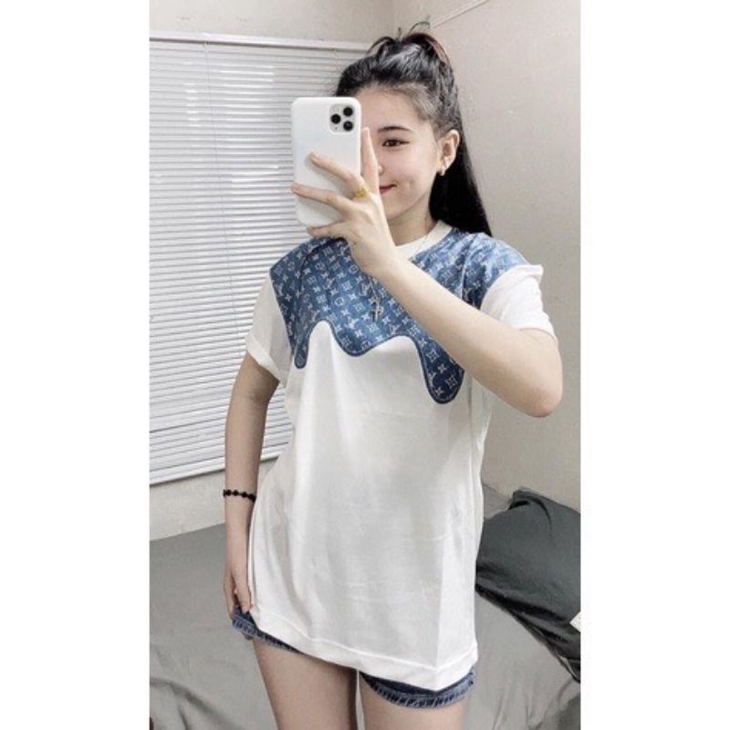 [Mã SKAMFSW175 giảm 10K đơn 50K] Rẻ Vô Địch Áo thun cotton tay lỡ unisex - - ÁO LV IN NỬA THÂN TRÊN - - mẫu hot 2022 | BigBuy360 - bigbuy360.vn