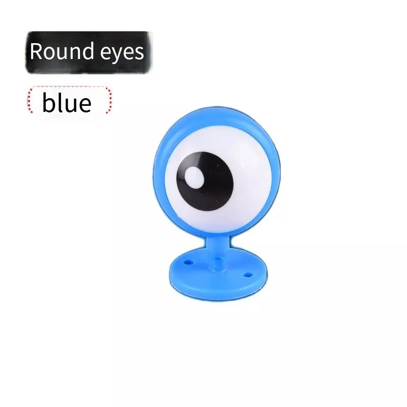 Bộ 2 Miếng Dán Trang Trí Xe Đạp / Mô Tô Hình Đôi Mắt Hoạt Hình Dễ Thương