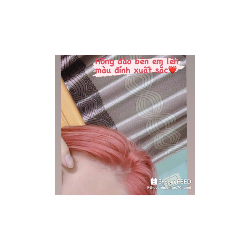 Thuốc nhuộm tóc màu Hồng Đào kèm trợ dưỡng gang tay | BigBuy360 - bigbuy360.vn