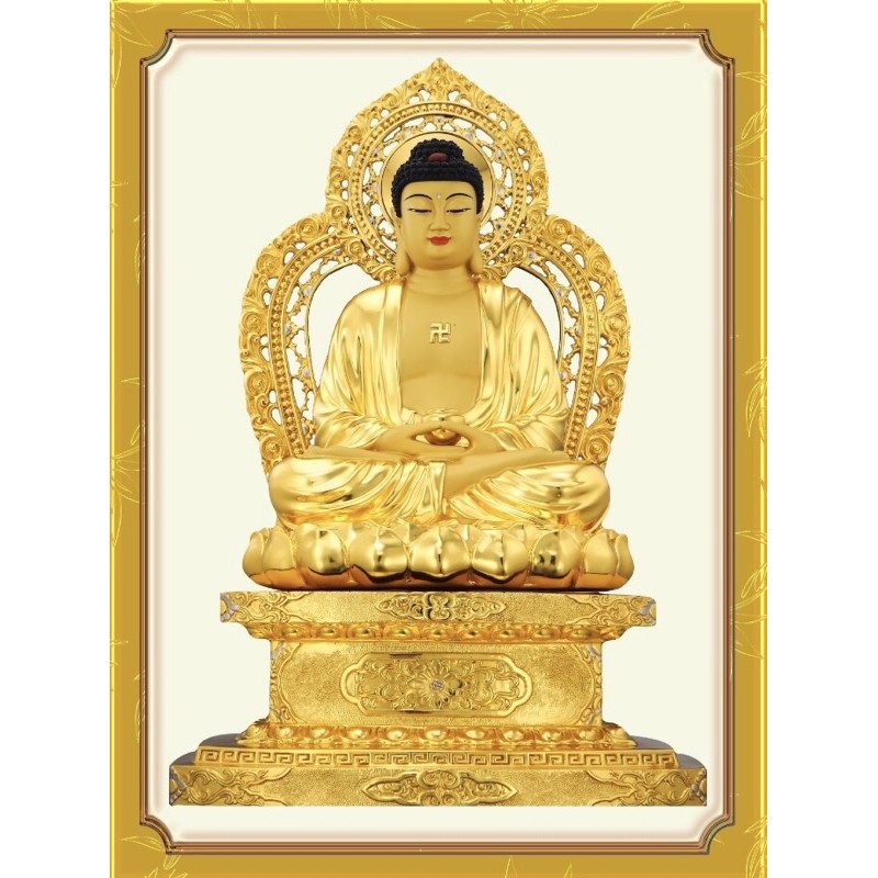 Tranh dán tường 3D TP Đức Phật Tôn Giáo