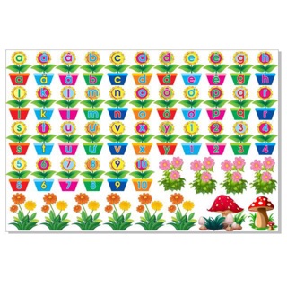 Tranh decal mầm non- bảng chữ cái cho bé.