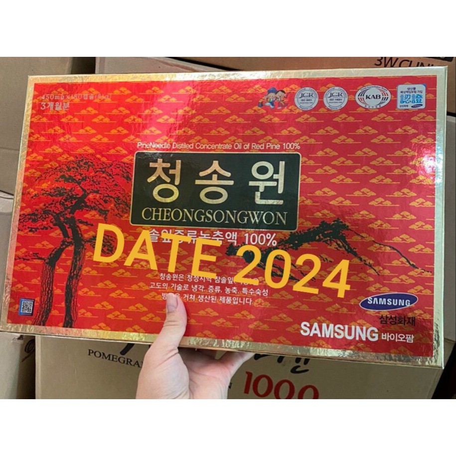 TINH DẦU THÔNG ĐỎ CHEONGSONGWON 180 VIÊN HÀN QUỐC LOẠI CAO CẤP, HSD 2021