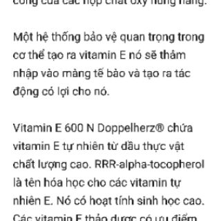 Hàng Đức đủ bill Vitamin E 600N Dopp