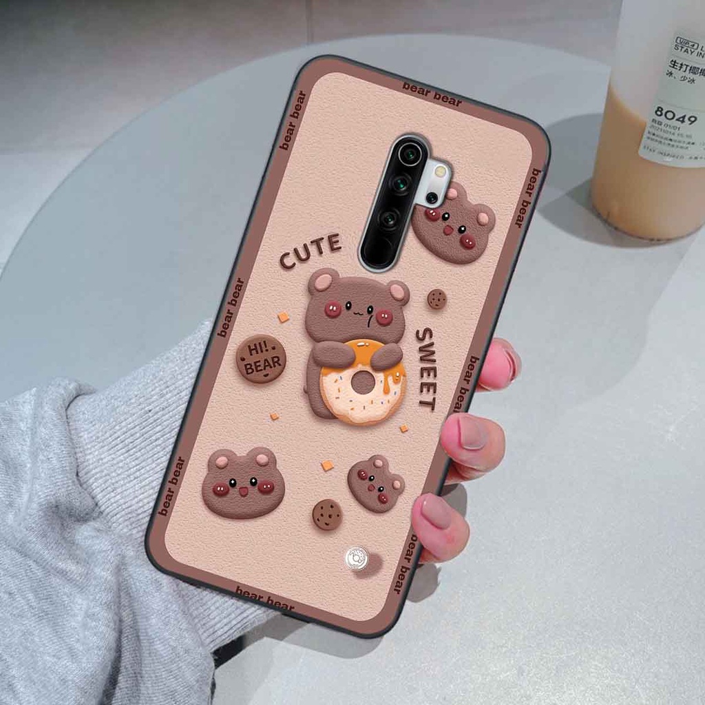 Ốp Xiaomi Redmi Note 8 / Note 8 Pro bear brick, gấu đáng yêu, dễ thương