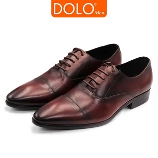 Giày tây nam công sở oxford chất liệu da bò nappa cao cấp XGD04 DOLOMen - Bảo Hành 12 Tháng