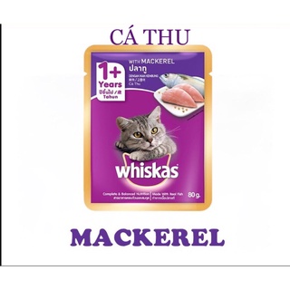 Pate Mèo Whiskas Gói 80g ( Mèo Con - Mèo Lớn )