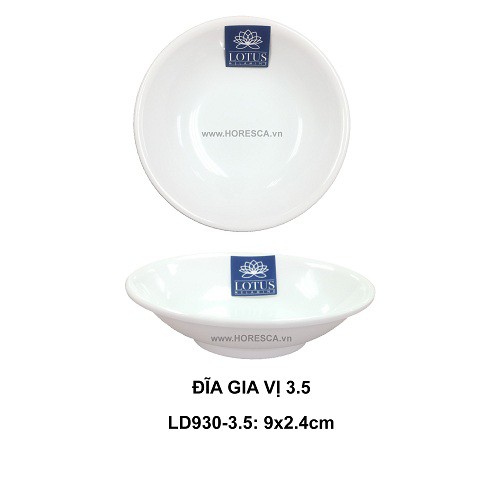 Đĩa Gia Vị Trắng Phíp Cao Cấp 7.5cm T36