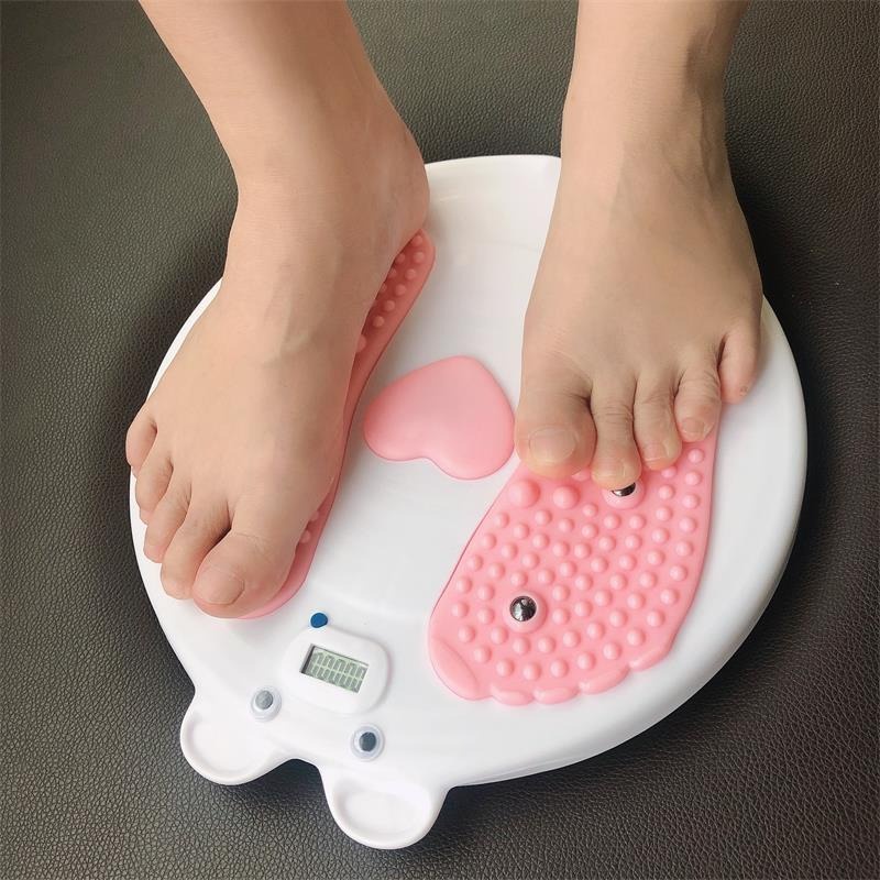 XOAY ĐĨA ĐỆM KẾT HỢP MATXA HUYỆT CHÂN CÓ MÁY ĐẾM BƯỚC TẬP THỂ DỤC - MÁY TẬP VẶN MÌNH LOẠI MỚI