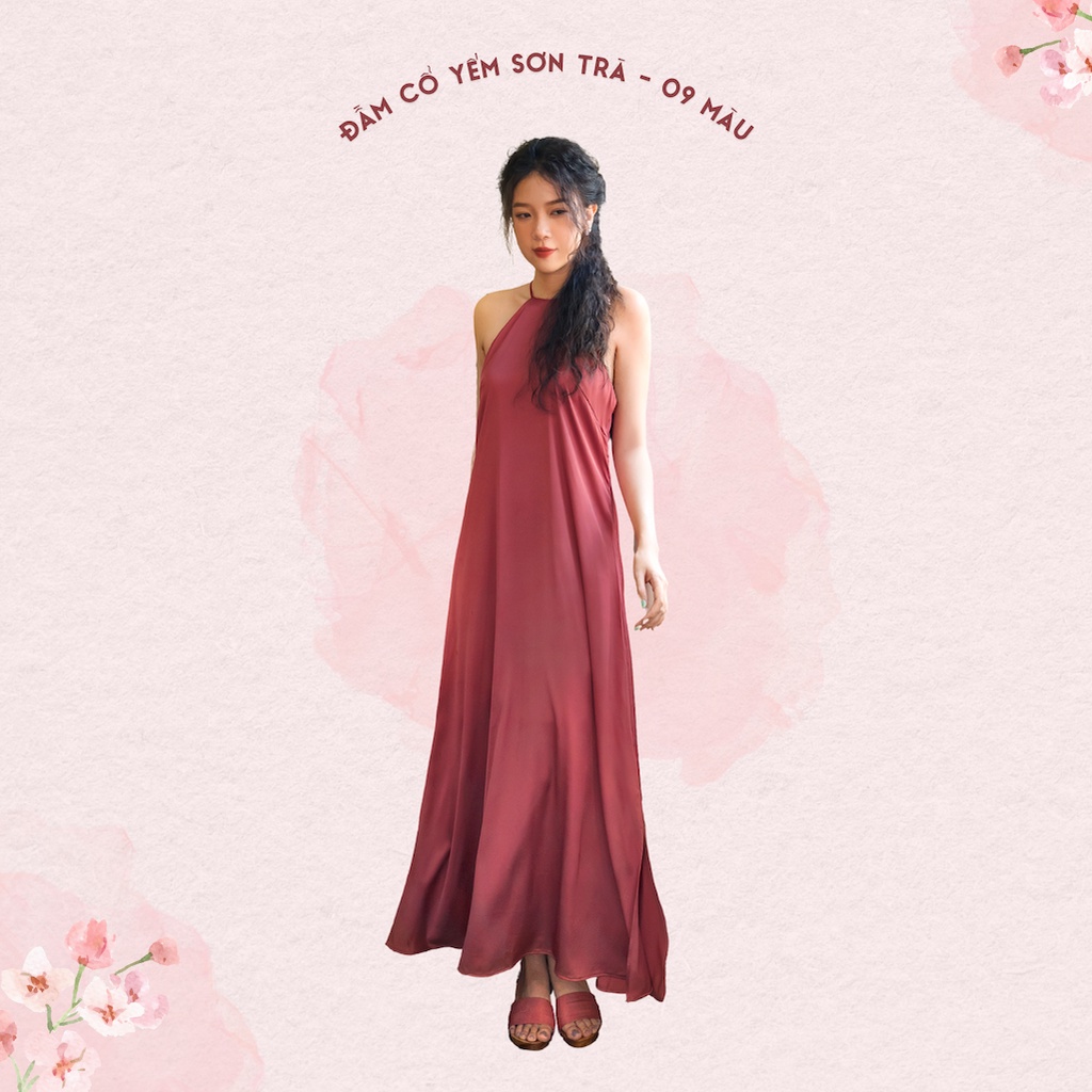 Sumire Store Đầm cổ yếm Sơn Trà - 9 màu