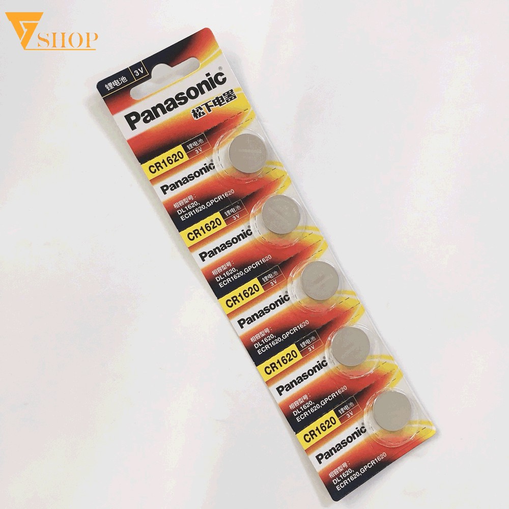 Pin Panasonic CR1620 vỉ 5 viên hàng chính hãng
