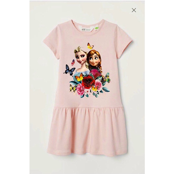 Đầm HM thân dài hình Elsa 2-14T