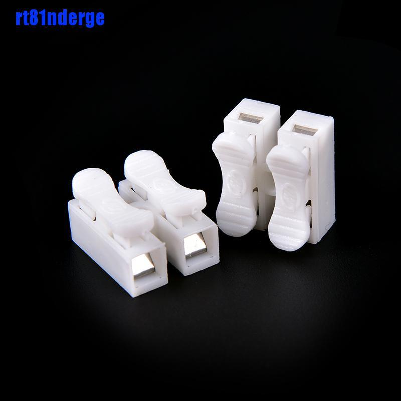 Set 30 Đầu Nối Tự Khóa Dây Cáp 2Pin Màu Trắng