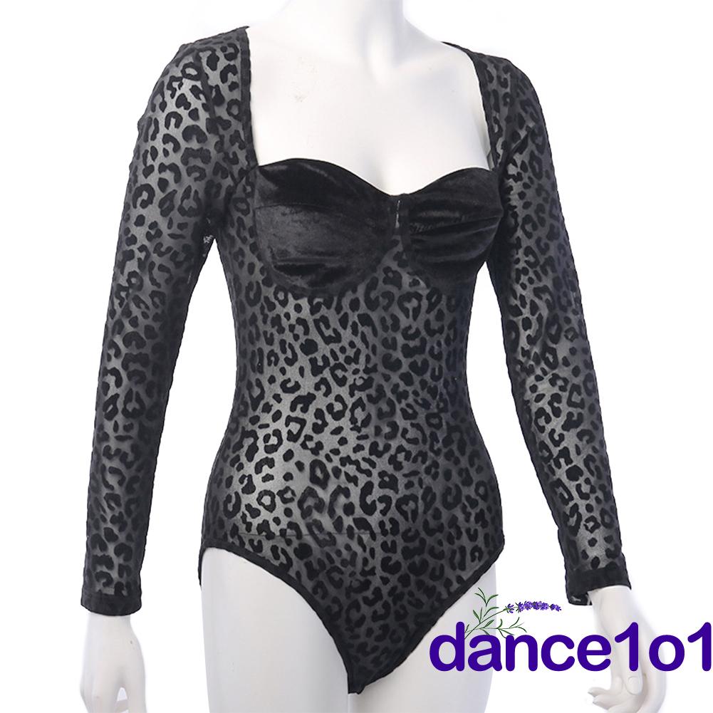 Bộ Bodysuit Lưới Xuyên Thấu Gợi Cảm Cho Nữ