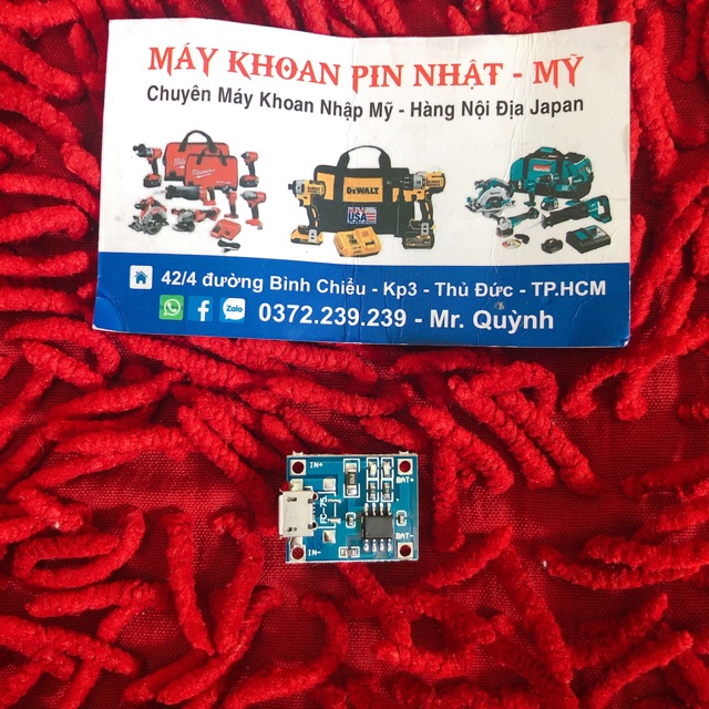 Mạch sạc pin TP4056 1A micro