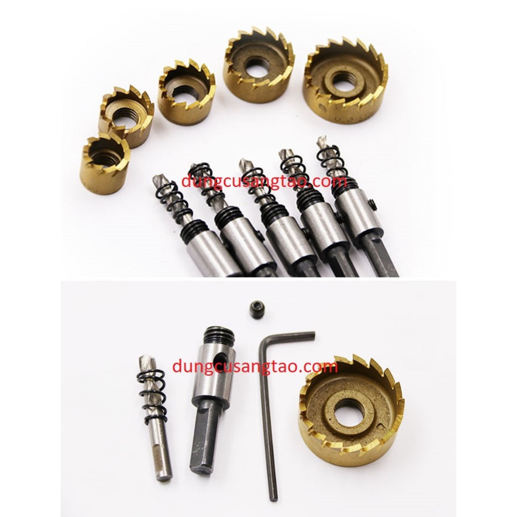 Mũi khoét lỗ Inox, khoét lỗ sắt và kim loại khác D16-D18-D22mm