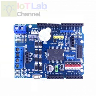Mạch Arduino Motor Shield L298 điều khiển động cơ DC và động cơ bước