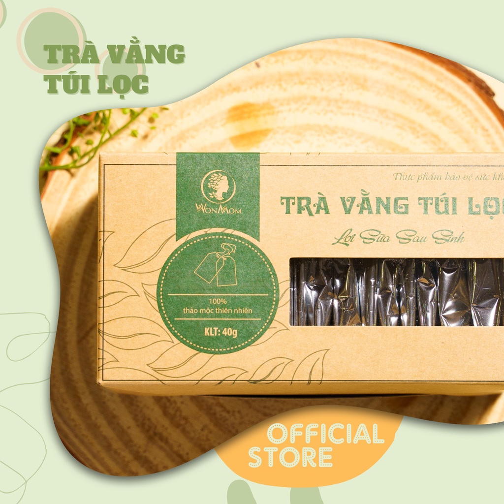 Trà vằng túi lọc lợi sữa cho mẹ sau sinh (hộp 20 túi)