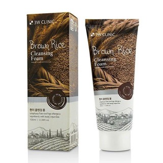 Sữa Rửa Mặt Gạo 3w Clinic Brown Rice Foam Cleansing 100ml Hàn Quốc