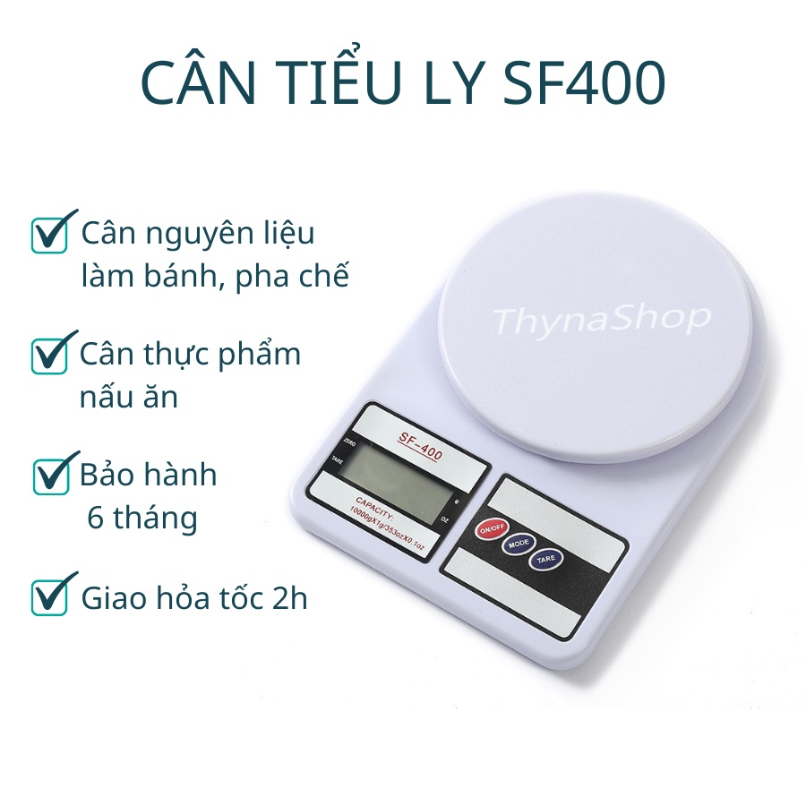 Cân tiểu ly điện tử nhà bếp mini làm bánh đồ ăn nguyên liệu chính xác cao tặng kèm pin