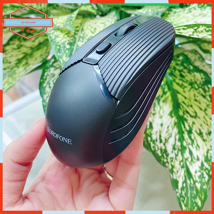 Chuột Máy Vi Tính Laptop Pc Không Dây Borofone BG5 Wireless 2.4GHz Mouse Chơi Game Văn Phòng