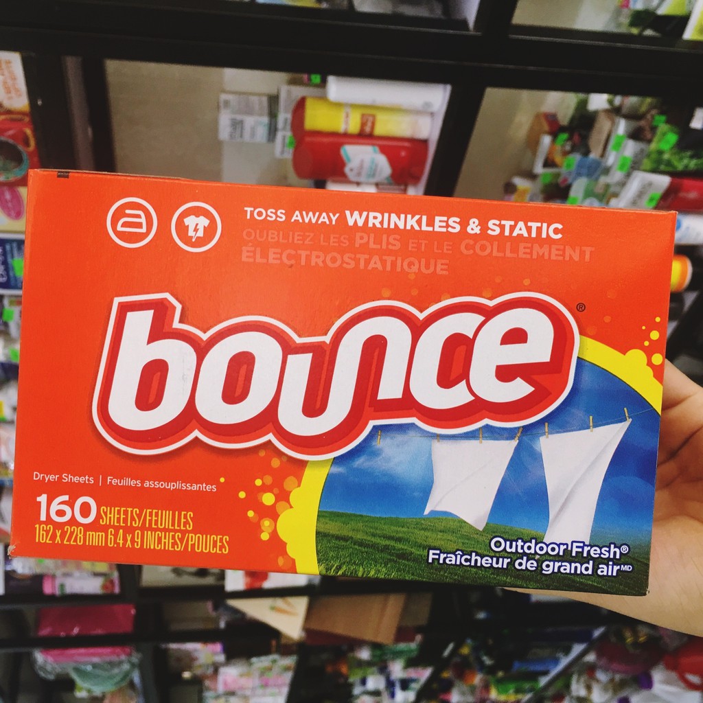 Giấy Thơm Quần Áo Bounce Của Mỹ hộp 160 tờ