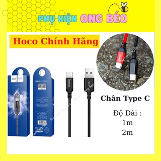Cáp sạc Hoco chân Micro USB dài 1m/2m Cho Samsung/Oppo/Xiaomi/Huawei hỗ trợ sạc nhanh - phukien_ongbeo