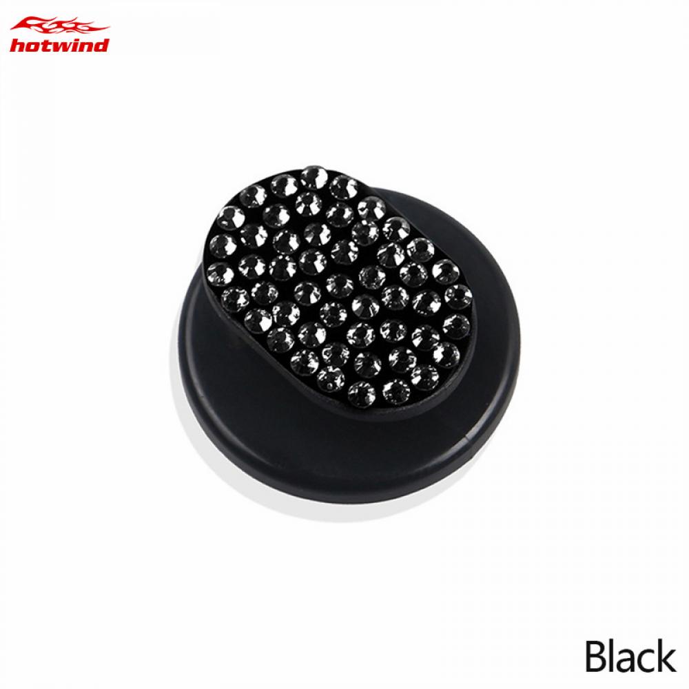 Hw Móc Treo Kính Mát Hình Tròn Đính Đá Trang Trí Nội Thất Xe Hơi