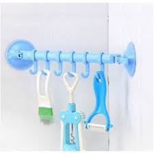 Móc treo đồ hút chân không tiện dụng thanh 6 móc( hót hót)