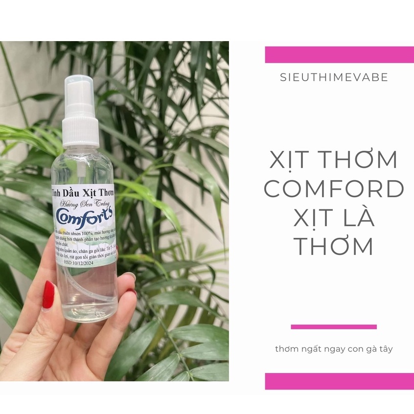 XỊT THƠM QUẦN ÁO, XỊT THƠM PHÒNG, XỊT THƠM XE Ô TÔ HƯƠNG COMFORT