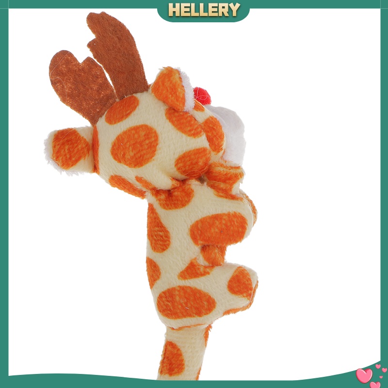 [HELLERY]12 Plush Zoo Animal Pens Ballpoint Fluffy Plushie Pens Kids School Accs