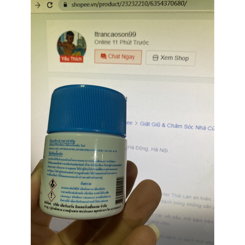 (110gram) Kem Lau Chùi Đa Năng Thái Lan (Túi xách,giày dép..v..v..)