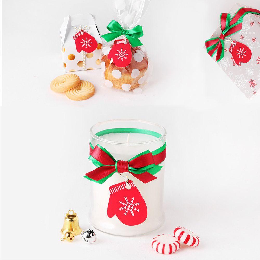 LEISURE Bộ 50 Miếng Dán Trang Trí Hộp Quà Hình Ngôi Sao &amp; Ông Già Noel
